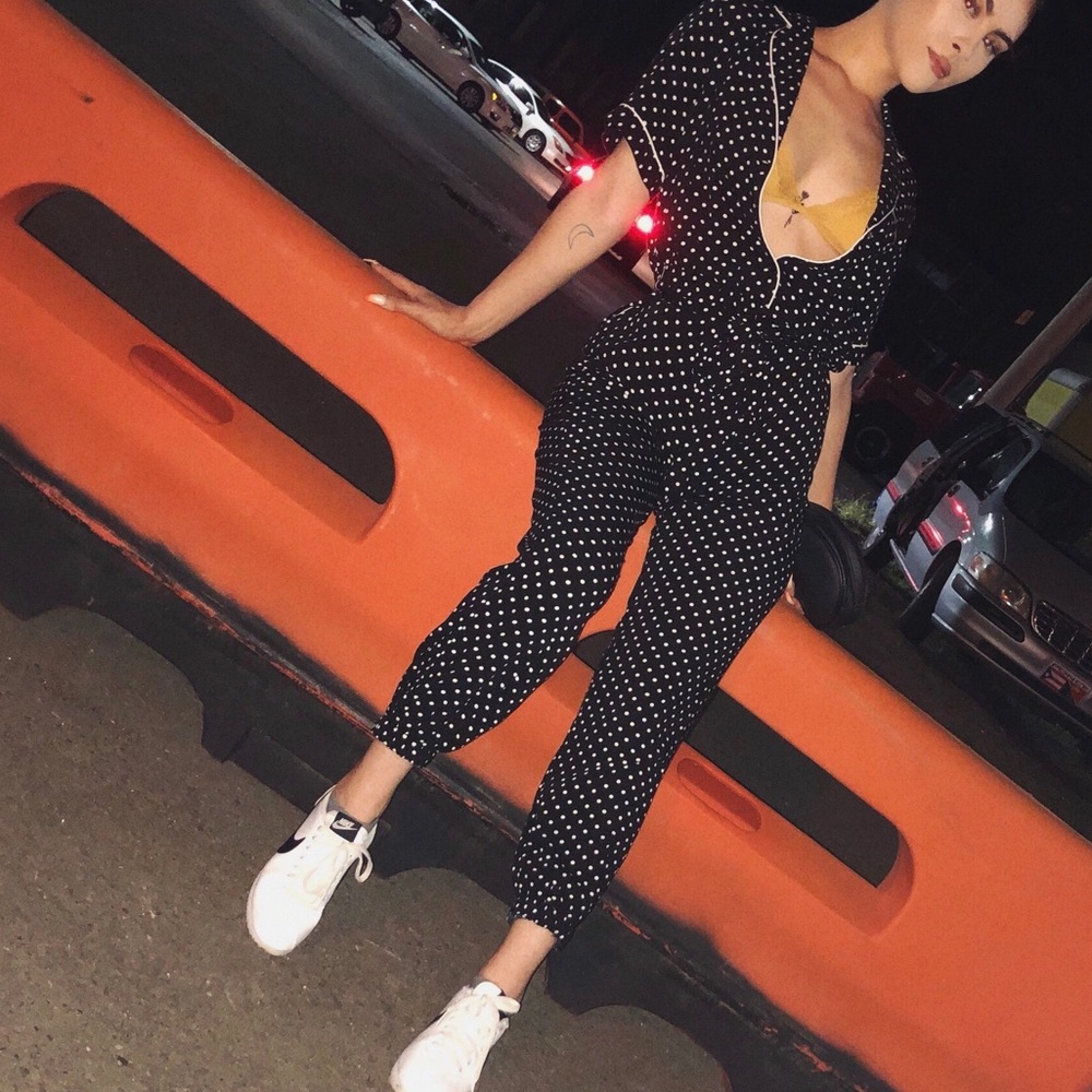 Polka dot jumpsuit